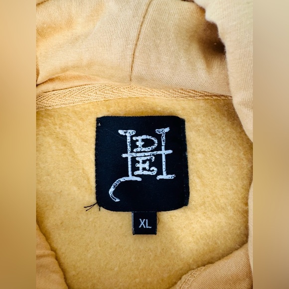 Ed Hardy Fir Tiger Yellow Graphic Hoodie Size XL - Picture 7 of 10